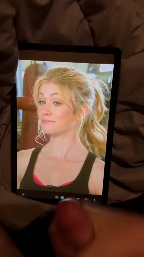 cum cumshot katherine mcnamara male masturbation small cock tribute celebs gif