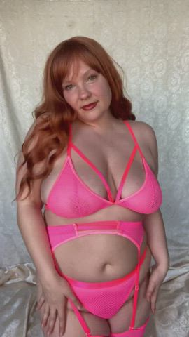 big tits redhead tits boobs curvy gif
