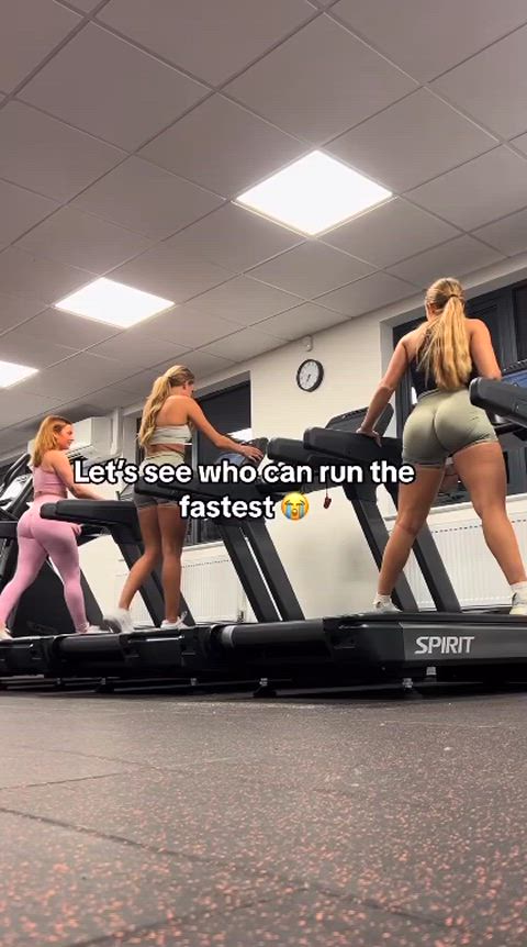 fit chicks gym pawg gif