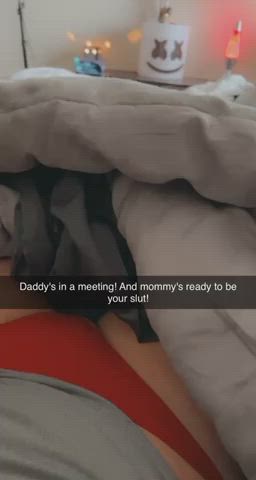 Love being your slut behind daddy's back!