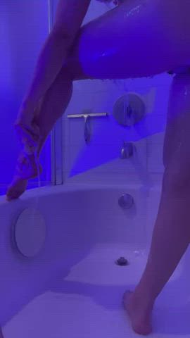 legs shower slow motion soapy wet pussy gif