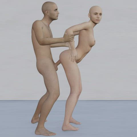 3d animation sex standing doggy gif