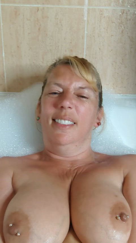 big tits amateur milf blonde gif