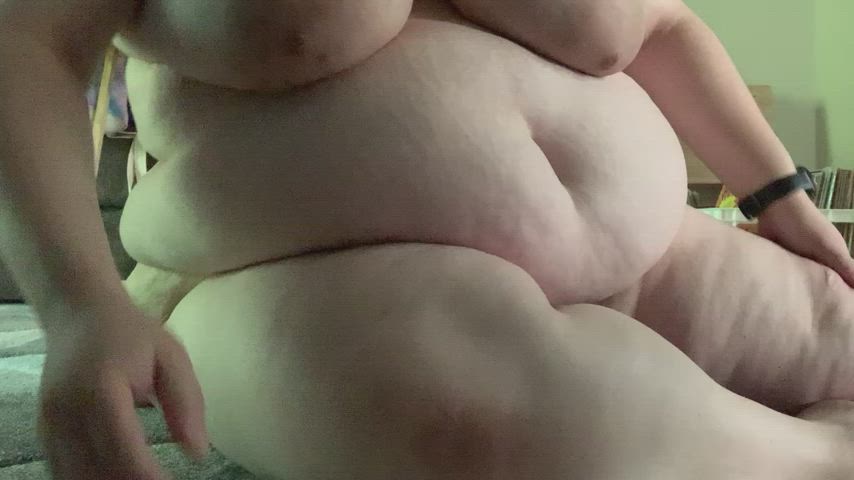 Dildo Masturbating SSBBW Wet Pussy Wet and Messy gif