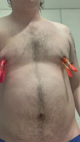 mtf nipple clamps nipple play punishment trans trans woman gif