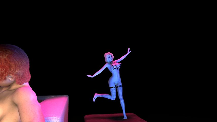 3d animation blonde bouncing tits dancing pubic hair stripper hairy-girls gif