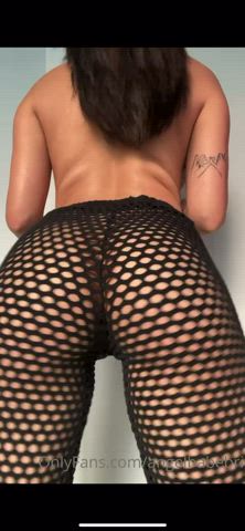 baddie in her fishnets