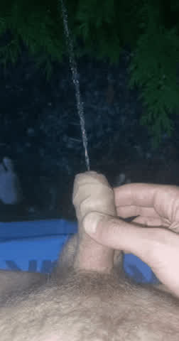 amateur hippie peeing penis small dick gif