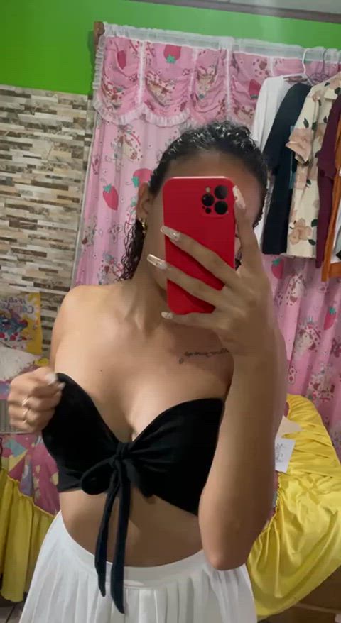 I hope to make ur night better with my 19 y/o tits 🥺