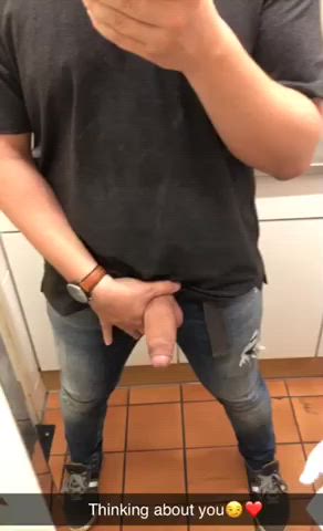 bwc big dick cock public solo work gif