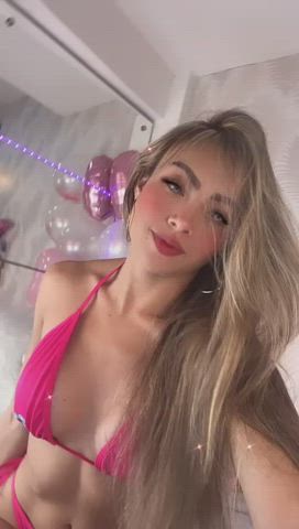 amateur babe blonde boobs cute latina pov petite teen gif