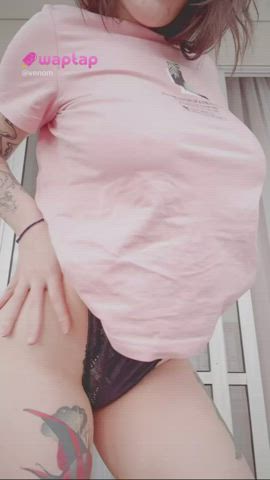 big tits boobs busty nsfw onlyfans tattoo gif