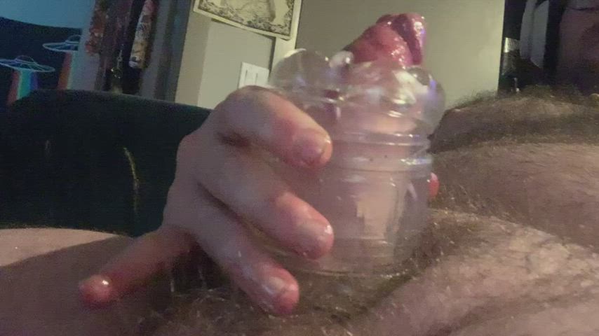 fleshlight jerk off solo gif