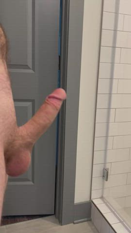 Just my hard bouncing cock. How do you like my upward angle?