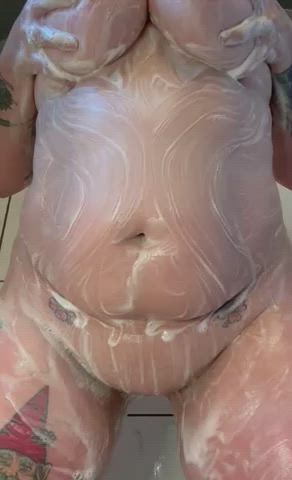 nipples pussy soapy bbw curvy gif