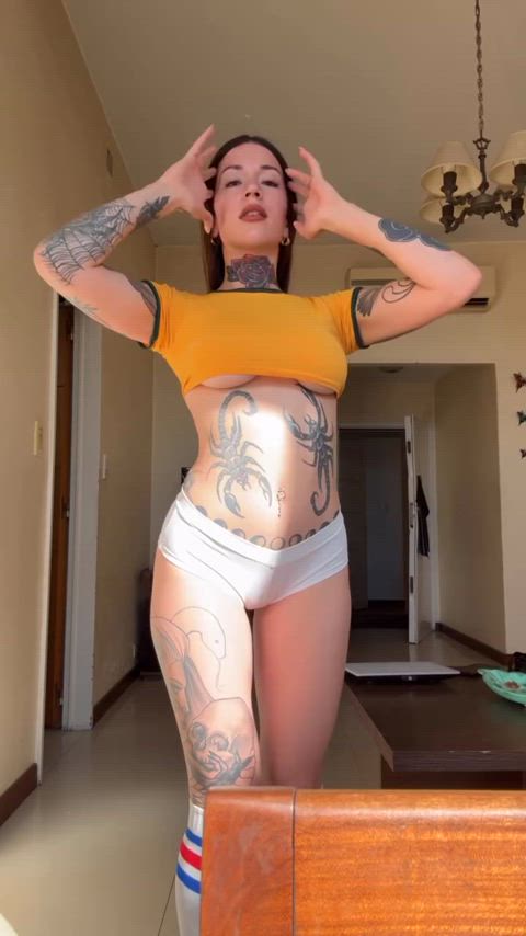 milf petite tattoo gif