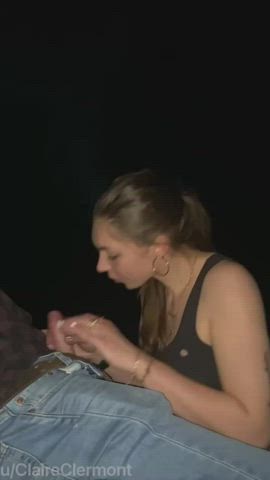 Amateur Blowjob Deepthroat Outdoor Real Couple Porn GIF by clairexclermont