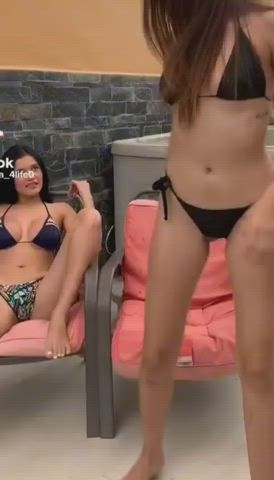 bikini spreading tiktok gif