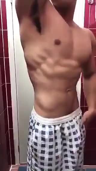 Fit boy Stripping &amp; Stroking