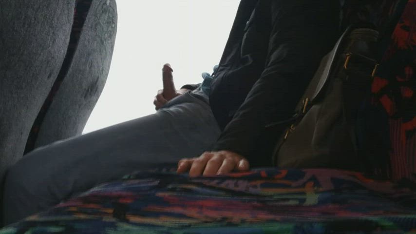 Edging Exhibitionist Public gif