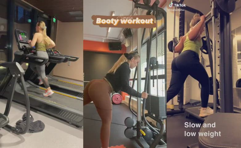 Maren Turmo working out her booty for BBC