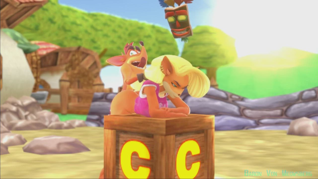 Crash, Tawna &amp; Aku-Aku (Baron Von Meowsberg) [Crash Bandicoot]