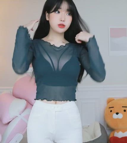 asian big tits boobs cute korean nipple nipples nipslip pretty gif