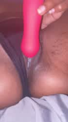 Dildo Ebony Hairy Pussy Masturbating NSFW OnlyFans Pussy Vibrator Wet Pussy gif