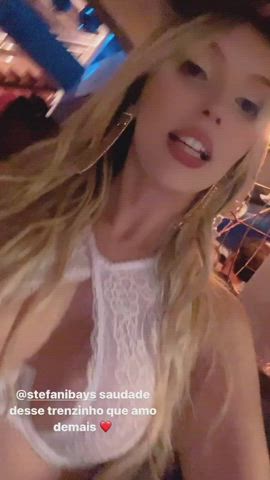 blonde boobs brazilian gif