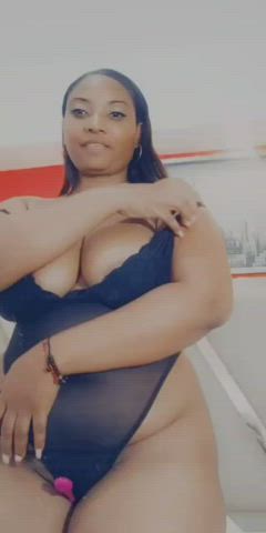 BBW Big Nipples Big Tits Brunette Ebony Hotwife Mom Pawg Step-Mom gif