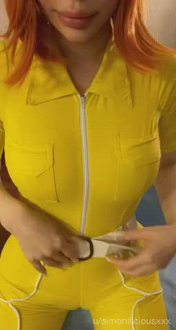 Cosplay Redhead Big Tits gif