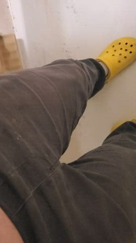 femboy pants pee peeing wet gif