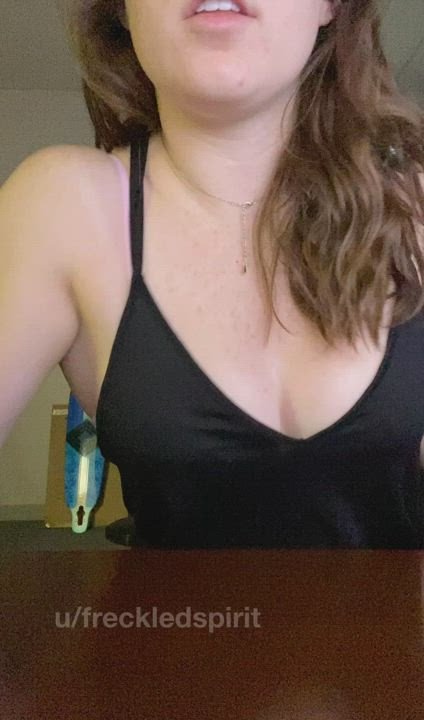 New here! Like wearing low cut tops to work [f]