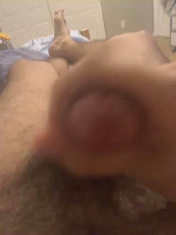 Cumshot Hairy Cock Male Masturbation gif