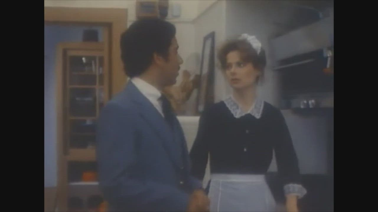 Brunette Maid Vintage gif