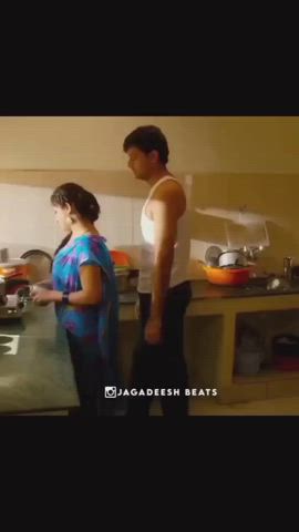 desi indian romance romantic saree gif