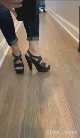 Feet Fetish Heels MILF POV gif