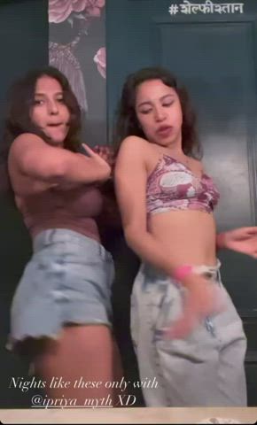 dancing desi indian lesbian teen twerking gif