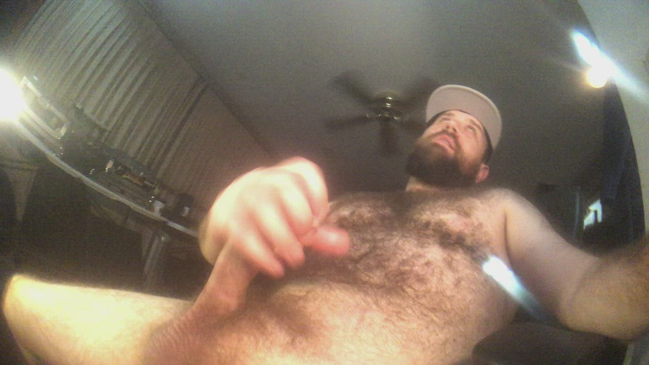 Bear Big Balls Big Dick Cock Cum Hairy Orgasm gif