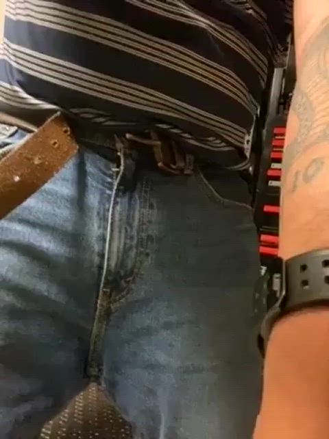 cock jeans reveal gif