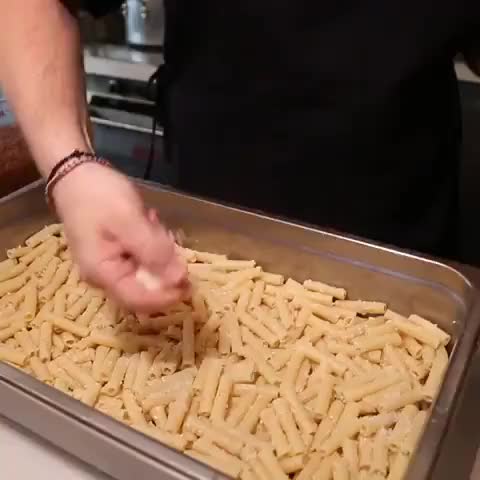 An inside look at how Pastitsio a.k.a. Greek Lasagne is made.
