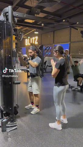 ass fitness funny porn gym leggings personal trainer tiktok workout yoga pants gif