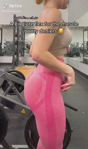 Booty Fitness Gym Leggings Muscular Girl Pawg TikTok gif