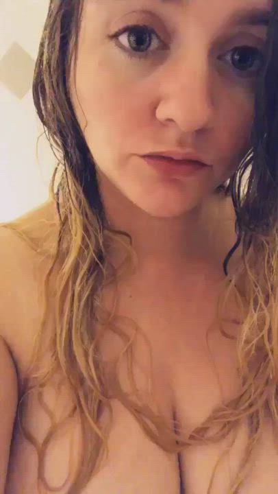 Amateur BBW Big Tits Chubby Shower Thick gif
