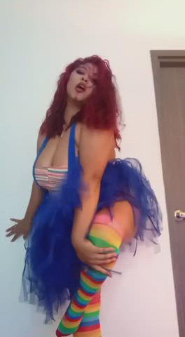 amateur bbw big tits cosplay redhead sensual webcam gif