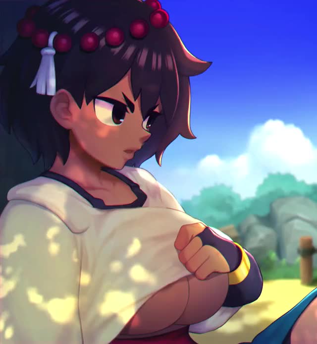 Ajna flashes her tits (Bajima Shouhei) [Indivisible]