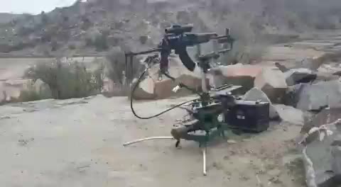 Remote controlled AKMS, Yemen