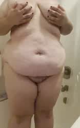 BBW SSBBW Shower gif