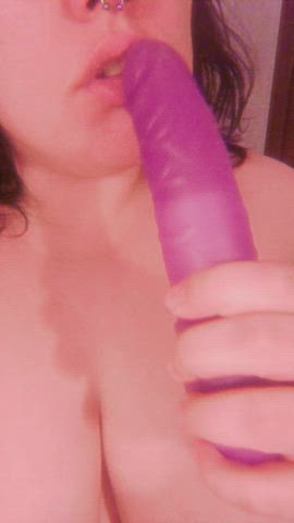 blowjob dildo huge tits gif