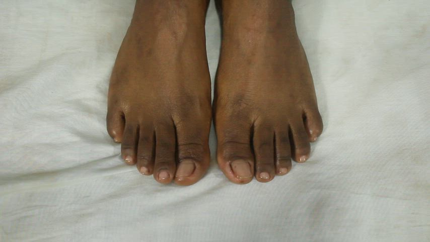 creamy ebony feet gif